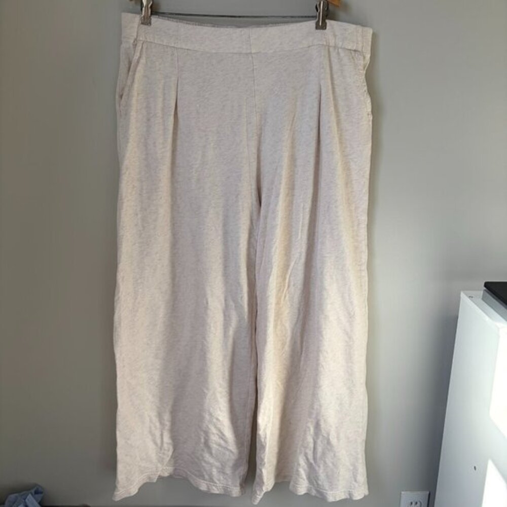 Aerie Beige Wide Leg Sweatpants Women's XL